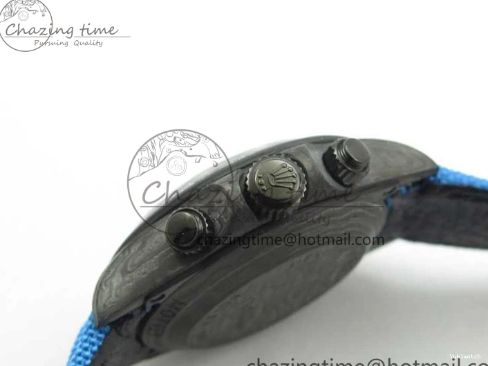 Edition Dial Daytona DIW Strap Blue Carbon A4130 Light Blue OMF Best Light Nylon on 1123